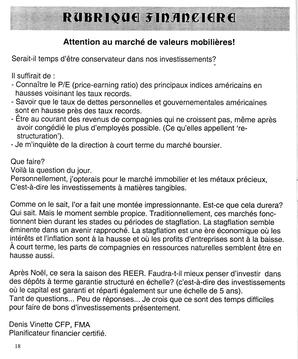   LE RÉVERBÈRE, 2003   , page 18