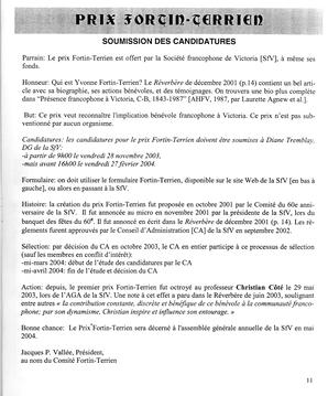   LE RÉVERBÈRE, 2003   , page 11