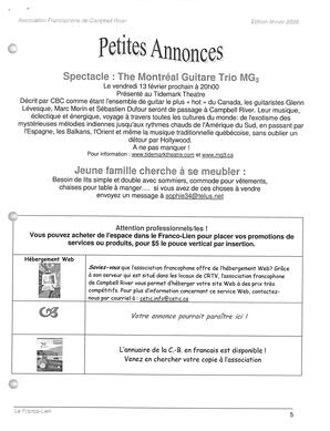   LE FRANCO-LIEN, 2009   , page 5