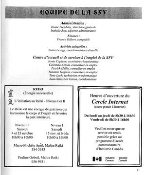   LE RÉVERBÈRE, 2003   , page 21