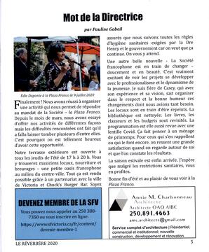   LE RÉVERBÈRE, 2020   , page 5