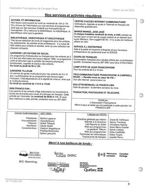   LE FRANCO-LIEN, 2009   , page 8