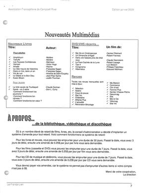   LE FRANCO-LIEN, 2009   , page 7