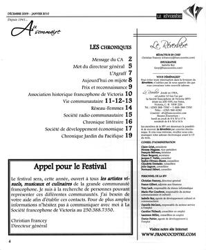   LE RÉVERBÈRE, 2009-2010   , page 4