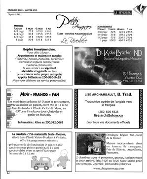   LE RÉVERBÈRE, 2009-2010   , page 22