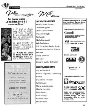   LE RÉVERBÈRE, 2009-2010   , page 21