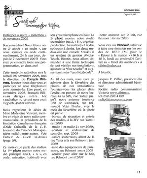   LE RÉVERBÈRE, 2009   , page 15