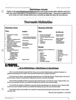   LE FRANCO-LIEN, 2008   , page 7