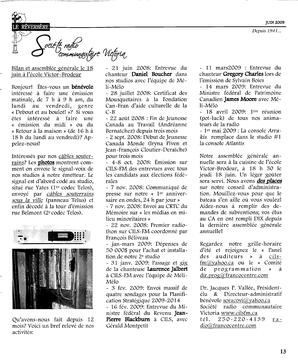   LE RÉVERBÈRE, 2009   , page 13