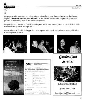   LE RÉVERBÈRE, 2009   , page 19
