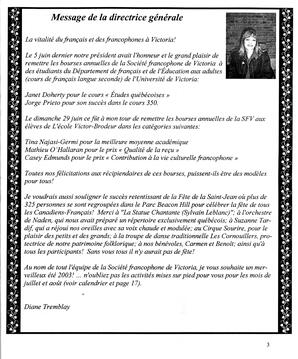   LE RÉVERBÈRE, 2003   , page 3