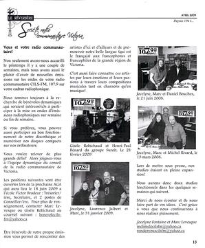   LE RÉVERBÈRE, 2009   , page 13