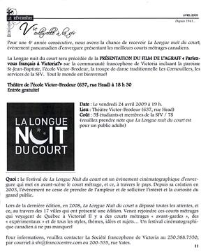   LE RÉVERBÈRE, 2009   , page 11