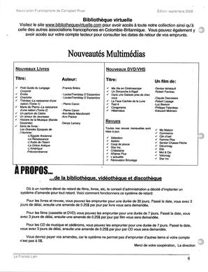   LE FRANCO-LIEN, 2008   , page 6