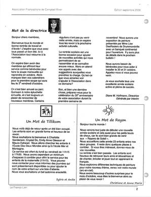   LE FRANCO-LIEN, 2008   , page 2