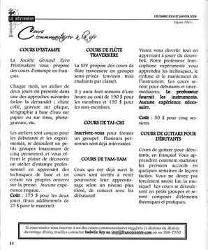   LE RÉVERBÈRE, 2008-2009   , page 14