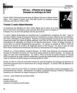   LE RÉVERBÈRE, 2008   , page 16