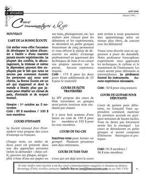   LE RÉVERBÈRE, 2008   , page 7