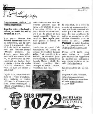   LE RÉVERBÈRE, 2008   , page 12