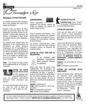   LE RÉVERBÈRE, 2008   , page 13