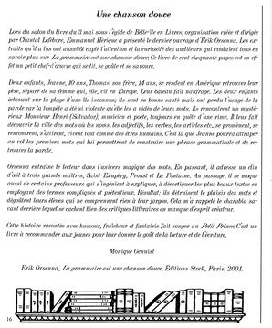  LE RÉVERBÈRE, 2003   , page 16