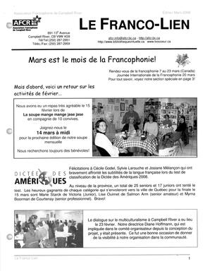   LE FRANCO-LIEN, 2008   , page 1
