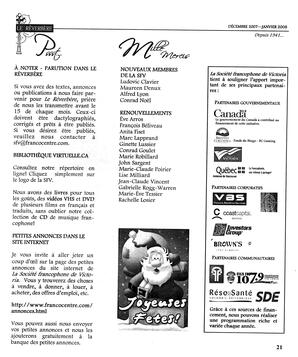   LE RÉVERBÈRE, 2007-2008   , page 21