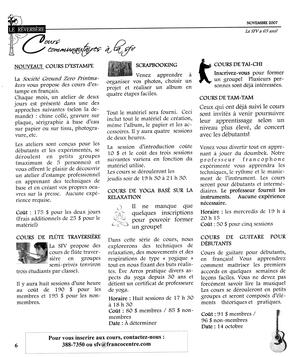   LE RÉVERBÈRE, 2007   , page 6