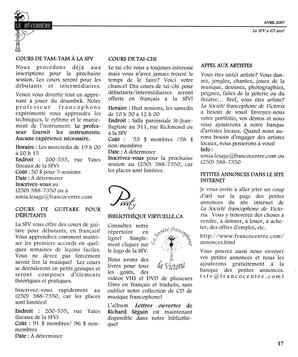   LE RÉVERBÈRE, 2007   , page 17