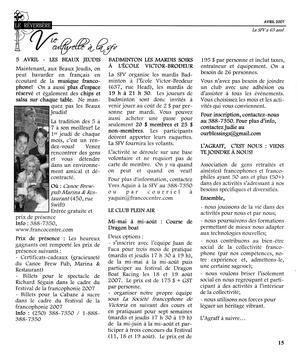   LE RÉVERBÈRE, 2007   , page 15