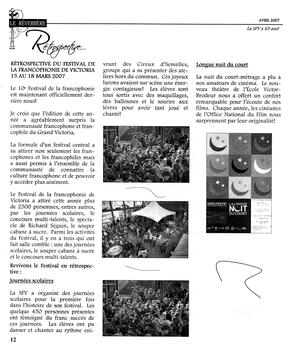   LE RÉVERBÈRE, 2007   , page 12