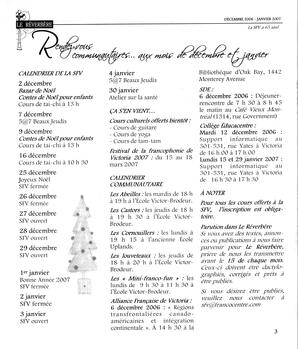   LE RÉVERBÈRE, 2006-2007   , page 3