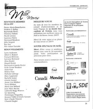   LE RÉVERBÈRE, 2006-2007   , page 21