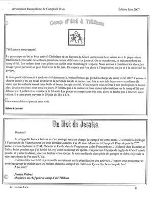   LE FRANCO-LIEN, 2007   , page 9
