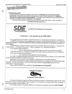   LE FRANCO-LIEN, 2007   , page 7