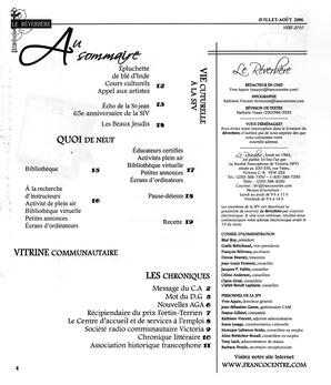   LE RÉVERBÈRE, 2006   , page 4