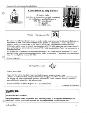   LE FRANCO-LIEN, 2007   , page 3