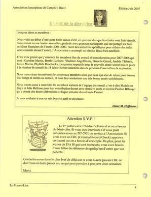   LE FRANCO-LIEN, 2007   , page 2
