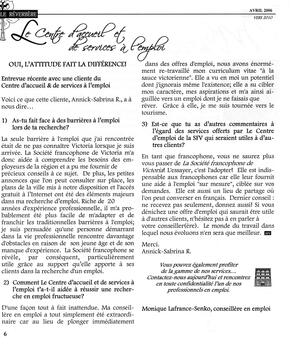   LE RÉVERBÈRE, 2006   , page 6