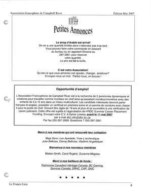   LE FRANCO-LIEN, 2007   , page 8