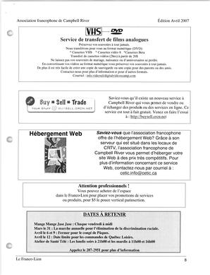   LE FRANCO-LIEN, 2007   , page 8