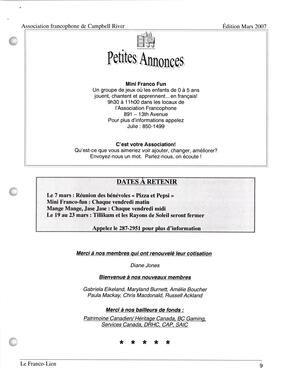   LE FRANCO-LIEN, 2007   , page 9