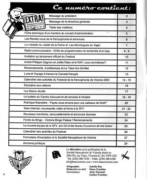   LE RÉVERBÈRE, 2003   , page 4