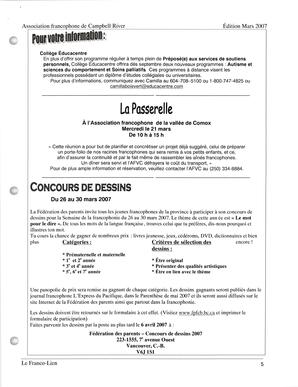   LE FRANCO-LIEN, 2007   , page 5