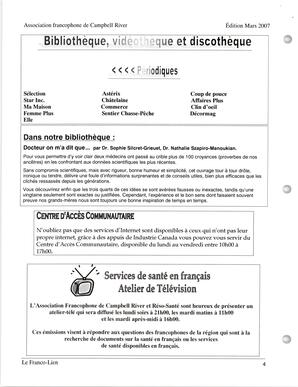   LE FRANCO-LIEN, 2007   , page 4