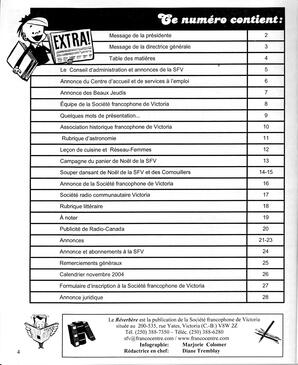   LE RÉVERBÈRE, 2004   , page 4