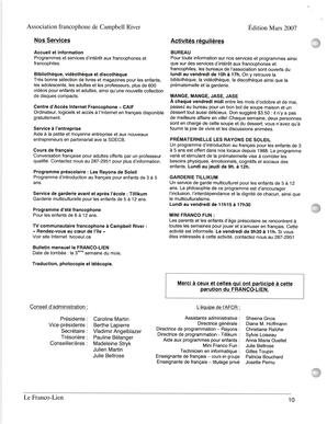   LE FRANCO-LIEN, 2007   , page 10