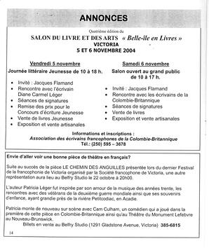   LE RÉVERBÈRE, 2004   , page 14