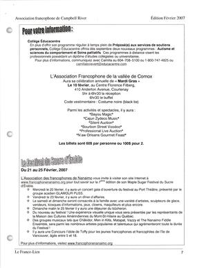   LE FRANCO-LIEN, 2007   , page 7