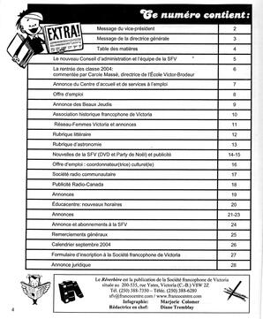   LE RÉVERBÈRE, 2004   , page 4